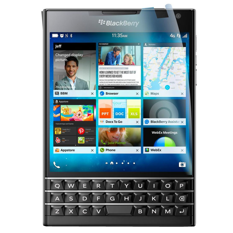 Protector de pantalla BlackBerry Passport - 2 en 1