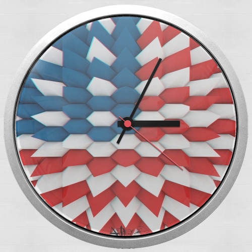  3D Poly USA flag para Reloj de pared