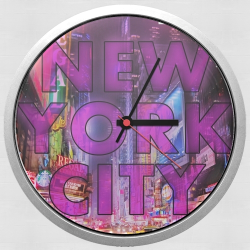  New York City - Broadway Color para Reloj de pared