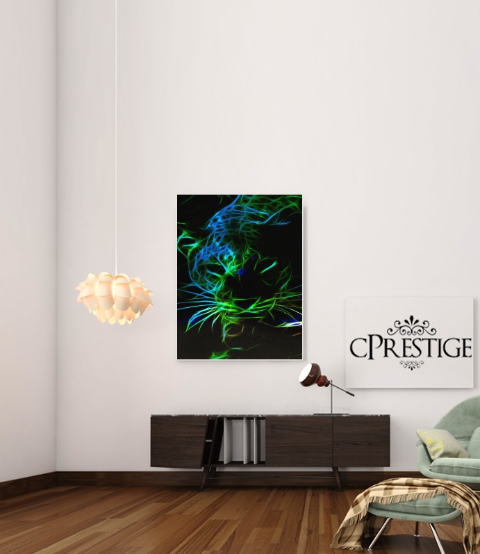 Abstract neon Leopard para Poster adhesivas 30 * 40 cm