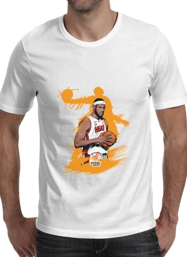  Basketball Stars: Lebron James para Camisetas hombre