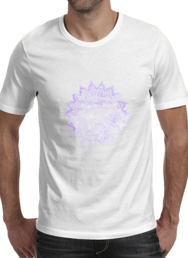  Bohemian Flower Mandala in purple para Camisetas hombre