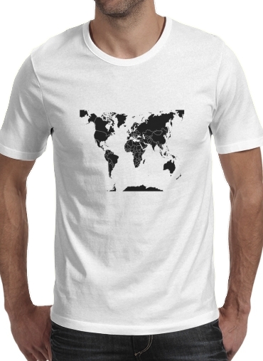  Mapa del mundo para Camisetas hombre