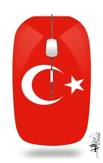  Bandera de Turquía para Ratón óptico inalámbrico con receptor USB