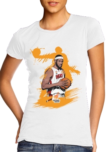  Basketball Stars: Lebron James para Camiseta Mujer