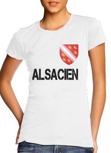  Drapeau alsacien Alsace Lorraine para Camiseta Mujer