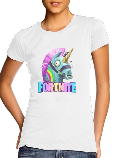   Videojuegos de Unicorn Fortnite para Camiseta Mujer