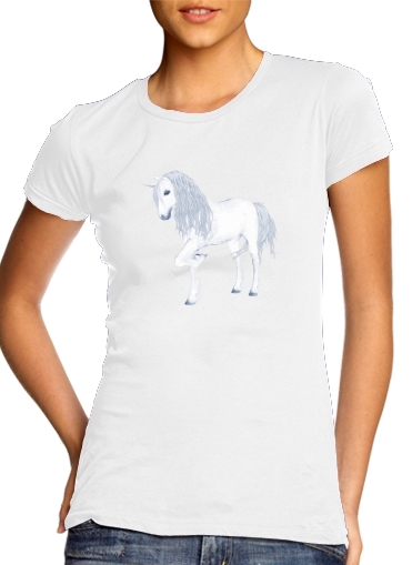  The White Unicorn para Camiseta Mujer