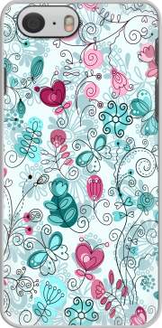 Carcasa doodle flowers and butterflies for Iphone 6 4.7