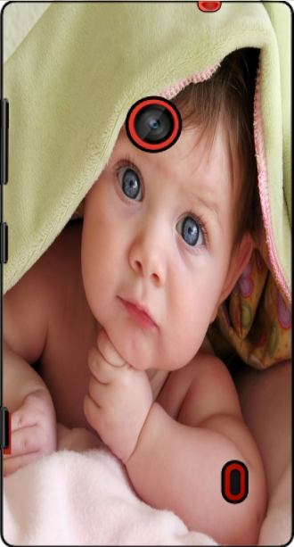 Cuero Nokia Lumia 630 con imágenes baby