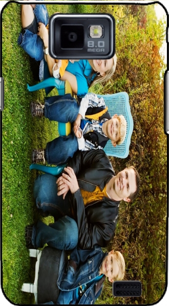 Cuero Samsung i9100 Galaxy S 2 con imágenes family