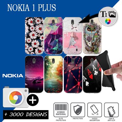Silicona Nokia 1 Plus con imágenes