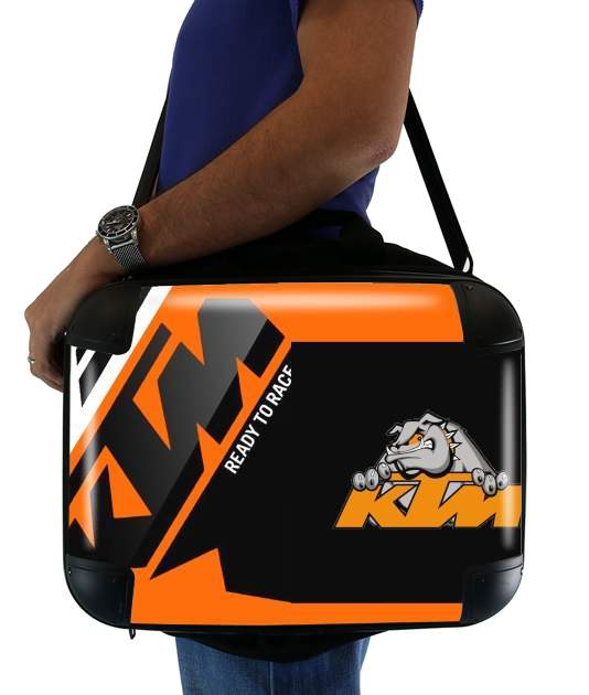  KTM Racing Orange And Black para bolso de la computadora