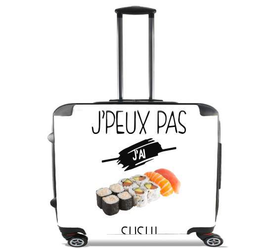  Je peux pas jai sushi para Ruedas cabina bolsa de equipaje maleta trolley 17" laptop