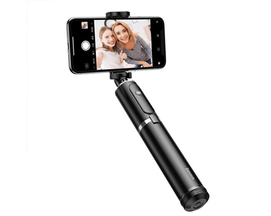 Aleación de aluminio plegable Bluetooth Control Selfie Stick con trípode
