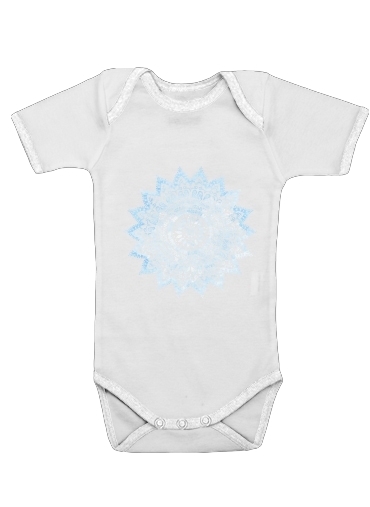  Bohemian Flower Mandala in Blue para bebé carrocería