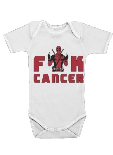  Fuck Cancer With Deadpool para bebé carrocería