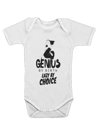  Genius by birth Lazy by Choice Shikamaru tribute para bebé carrocería