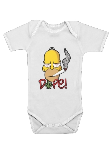  Homer Dope Weed Smoking Cannabis para bebé carrocería