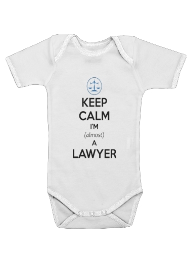 Keep calm i am almost a lawyer para bebé carrocería