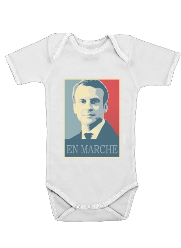  Macron Propaganda En marche la France para bebé carrocería