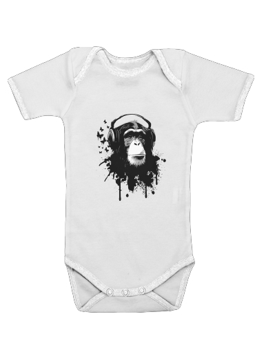  Monkey Business - White para bebé carrocería