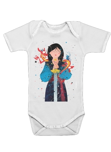  Mulan Princess Watercolor Decor para bebé carrocería
