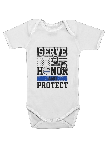  Police Serve Honor Protect para bebé carrocería
