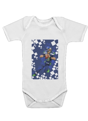  Seattle Seahawks: QB 3 - Russell Wilson para bebé carrocería