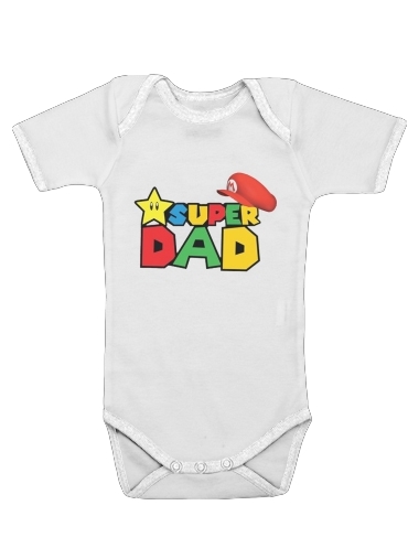  Super Dad Mario humour para bebé carrocería