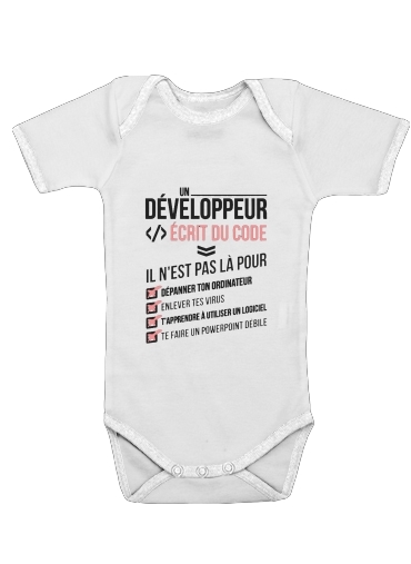  Un developpeur ecrit du code Stop para bebé carrocería