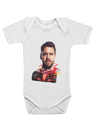  Vettel Formula One Driver para bebé carrocería