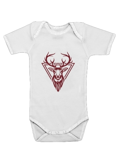  Vintage deer hunter logo para bebé carrocería