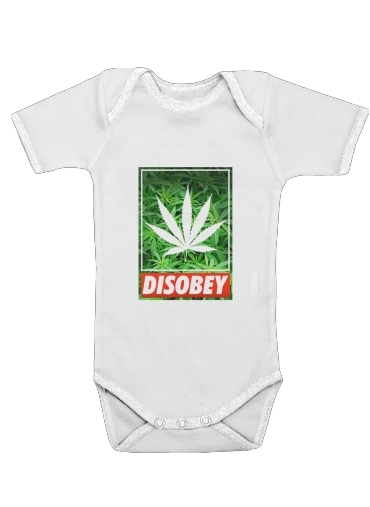  Weed Cannabis Disobey para bebé carrocería