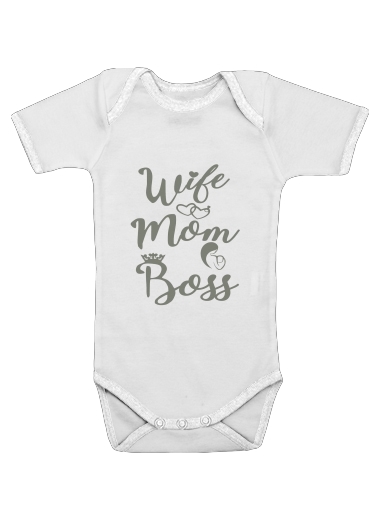  Wife Mom Boss para bebé carrocería
