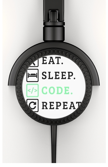  Eat Sleep Code Repeat para Auriculares estéreo