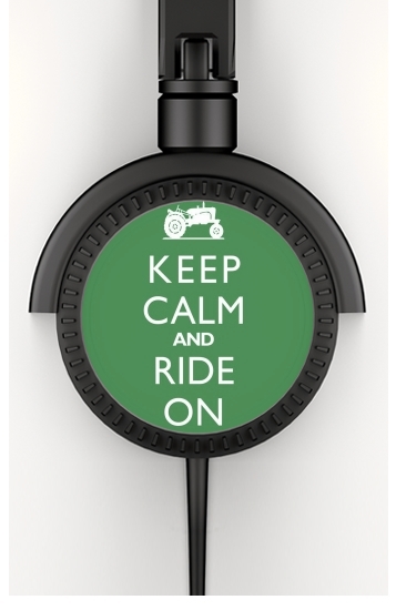  Keep Calm And ride on Tractor para Auriculares estéreo