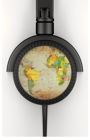  Mapa del mundo para Auriculares estéreo