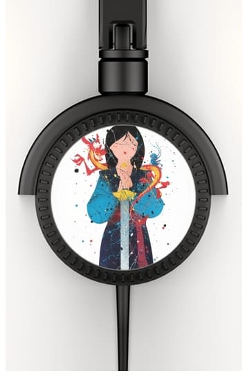 Mulan Princess Watercolor Decor para Auriculares estéreo
