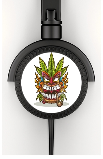  Tiki mask cannabis weed smoking para Auriculares estéreo