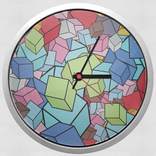  Abstract Cool Cubes para Reloj de pared