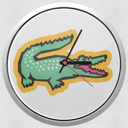  alligator crocodile lacoste para Reloj de pared