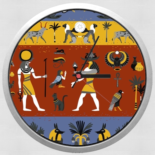  Ancient egyptian religion seamless pattern para Reloj de pared
