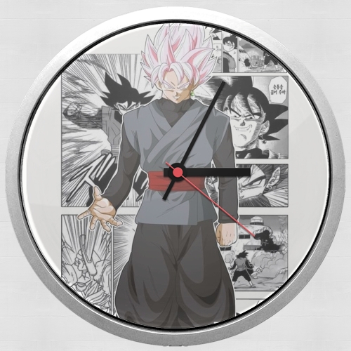  Black Goku Scan Art para Reloj de pared
