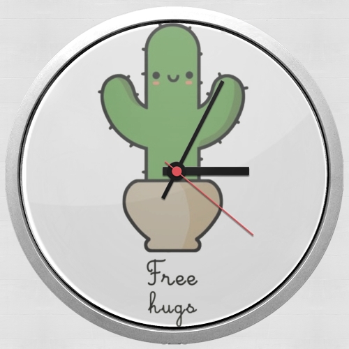  Cactus Free Hugs para Reloj de pared