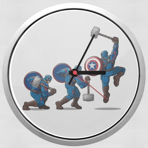  Captain America - Thor Hammer para Reloj de pared