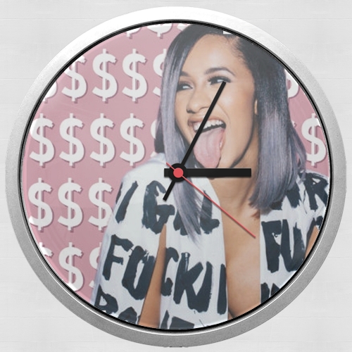  Cardie B Money Moves Music RAP para Reloj de pared