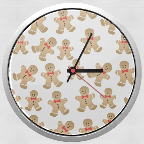  Christmas snowman gingerbread para Reloj de pared