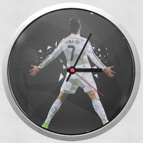  Cristiano Ronaldo Celebration Piouuu GOAL Abstract ART para Reloj de pared