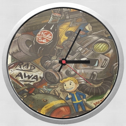  Fallout Painting Nuka Coca para Reloj de pared